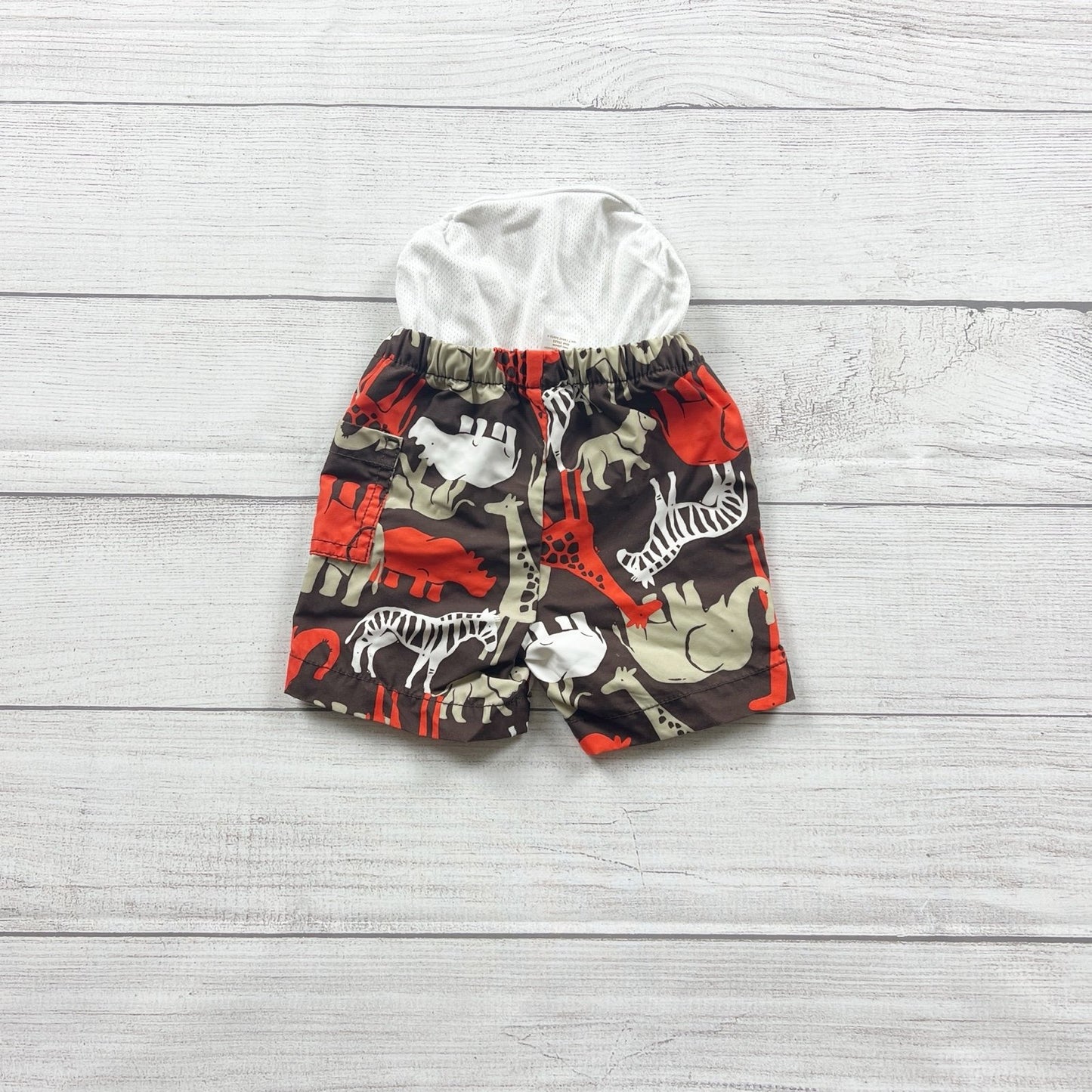 Carter’s Baby Boy Swim Trunks Safari Animal Print Board Shorts 6 Months