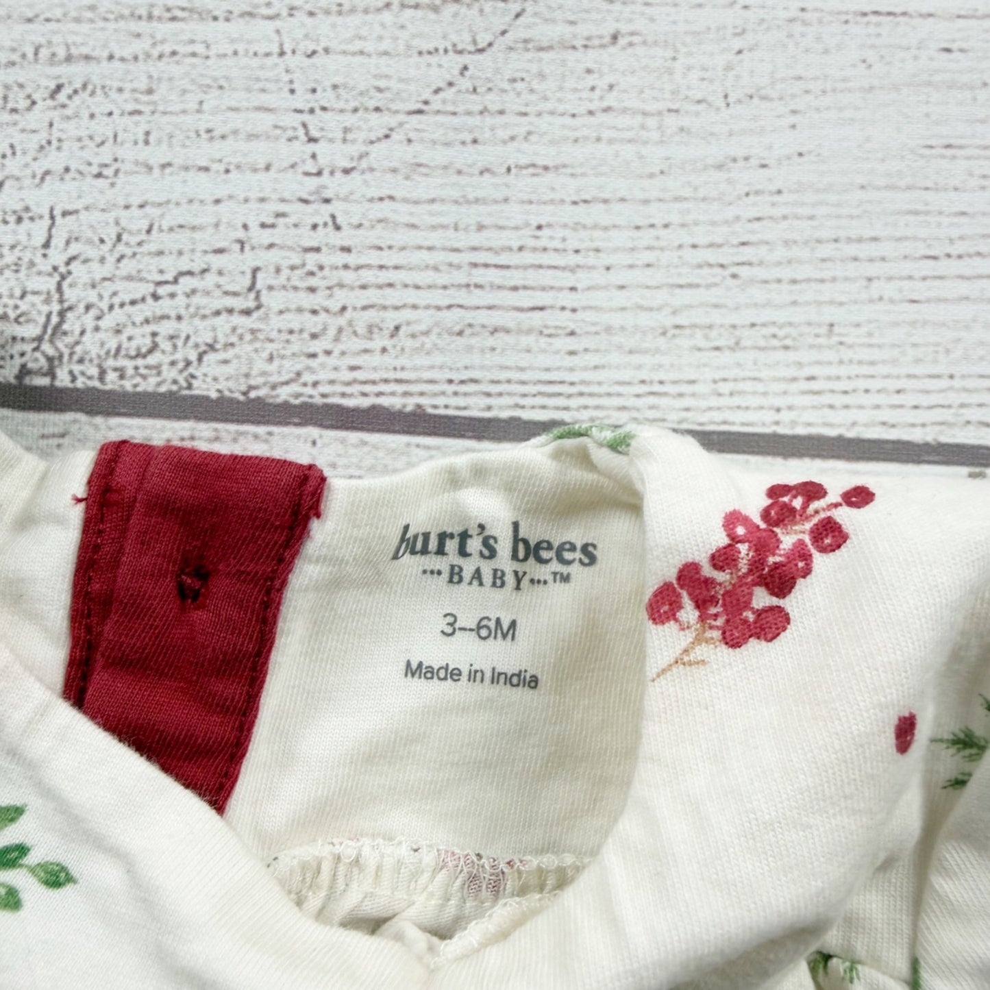 Burts Bees Baby Girls Organic Cotton Floral Tunic Leggings Set 3-6 Months