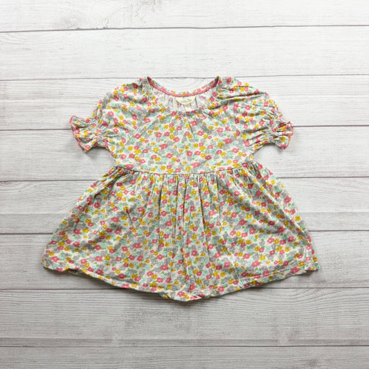 Matilda Jane Girls Floral Print Cotton Tunic Dress Short Sleeve Lightweight 6