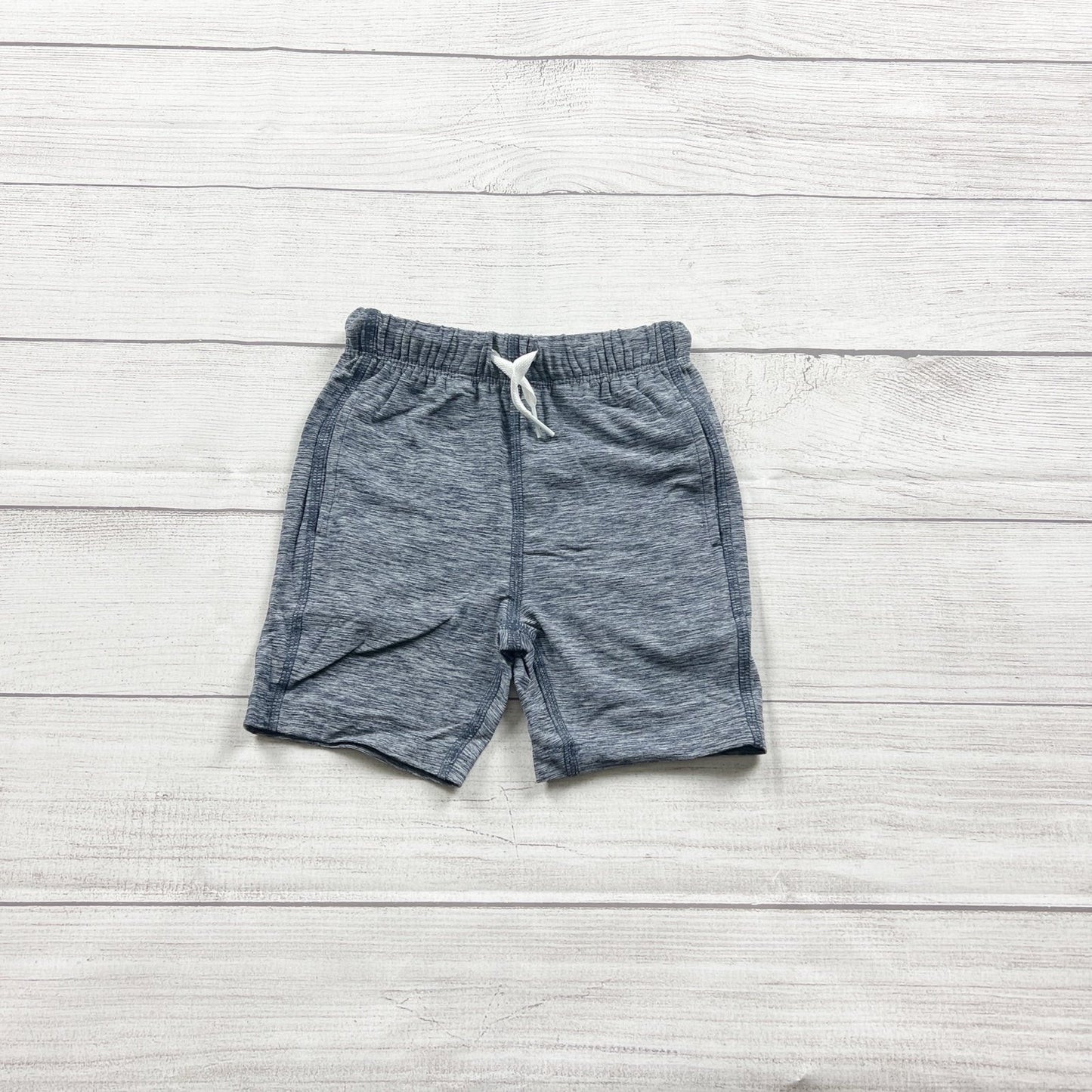 Hanna Andersson Kids Elastic Waist Athletic Shorts Heather Blue NWT NIP 2T