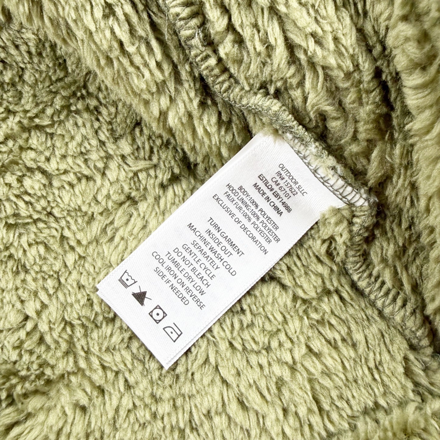 Eddie Bauer Sherpa Fleece Hooded Jacket Full Zip Plush Coat NWT 24 Months