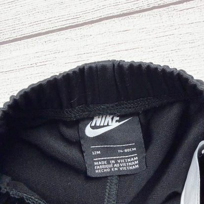 Nike Toddler 2-Piece Track Suit Set Black & Neon Yellow Full-Zip 9-12 Months