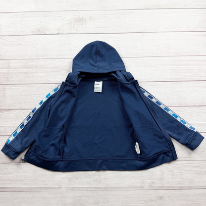 Nike Therma Fit Navy Blue Full Zip Hoodie Sweatshirt Jacket 4T