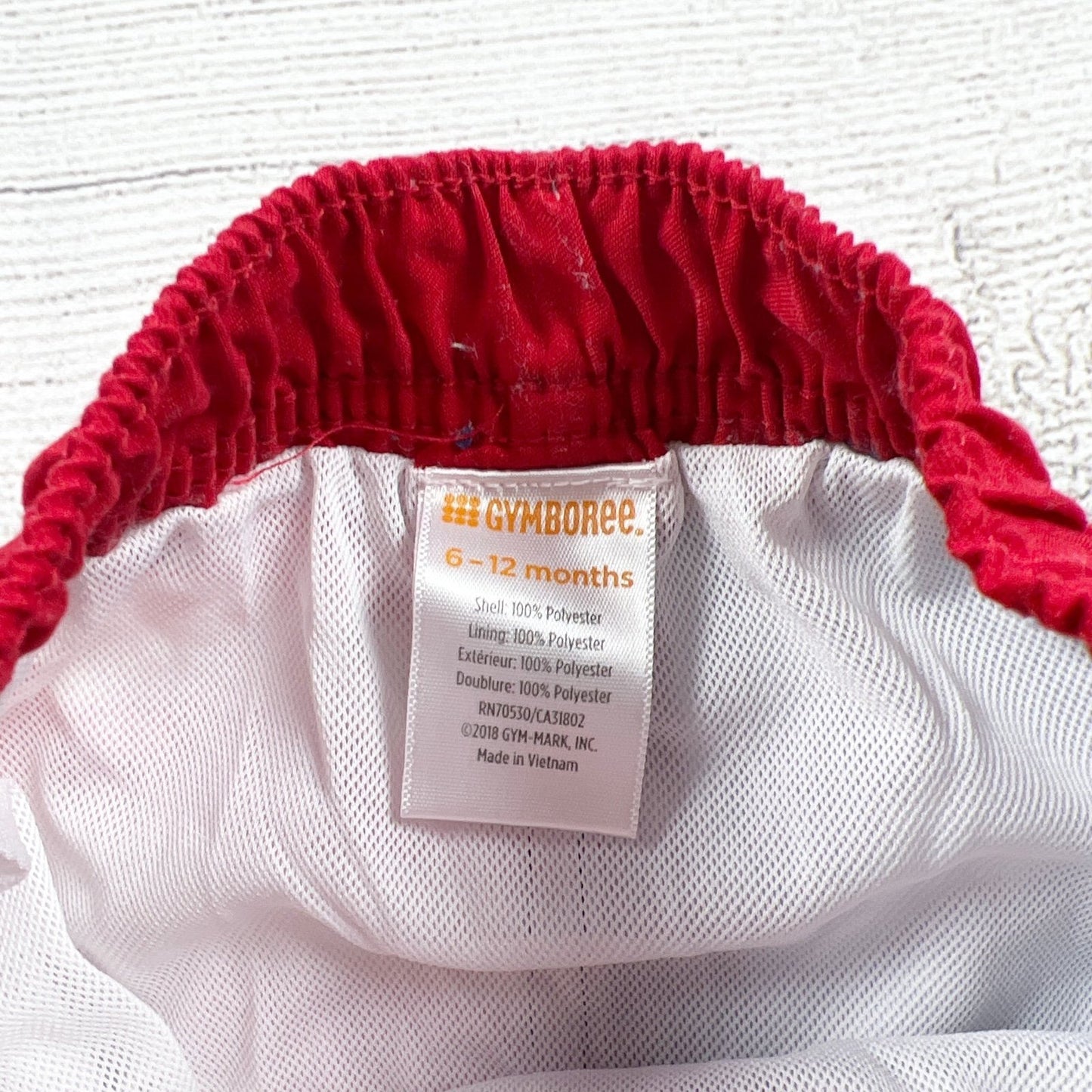 Gymboree Baby Swim Trunks American Flag Stars Stripes Board Shorts 6-12 Months