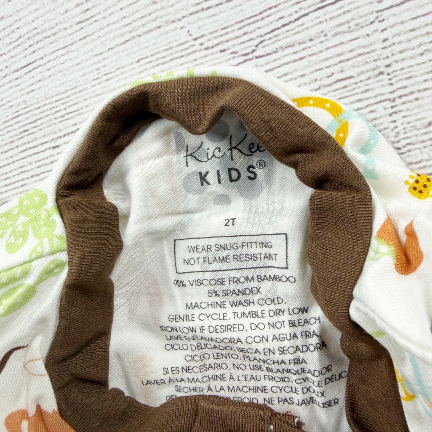 Kickee Pants Kids Bamboo Pajama Set Western Cowboy Print Henley NWT 2T