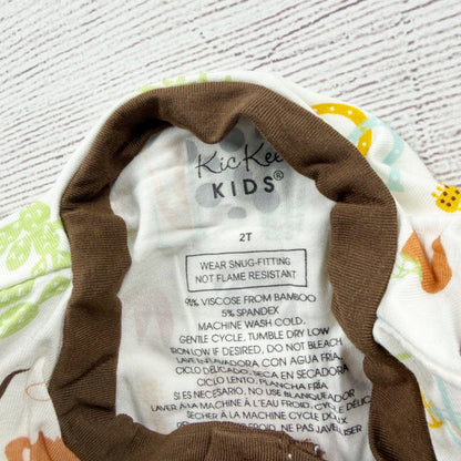 Kickee Pants Kids Bamboo Pajama Set Western Cowboy Print Henley NWT 2T