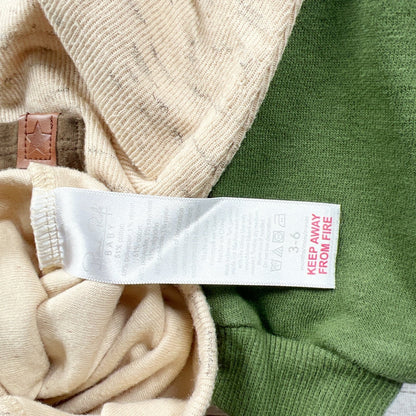 Rene Rofe Baby Boys Outfit Set Beige Henley Jogger 2-Piece 3-6 Months