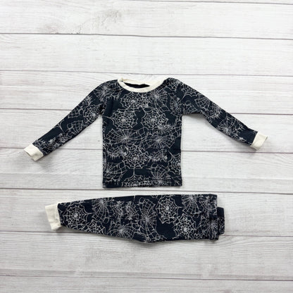 Burt's Bees Baby Halloween Pajamas Set Spiderweb Print Snug Fit 18-24 Months