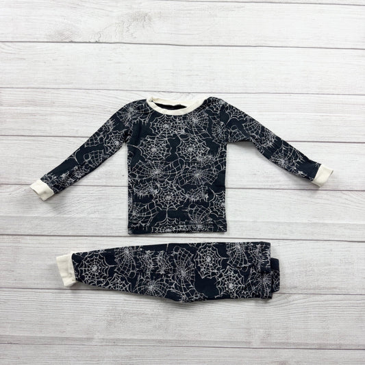 Burt's Bees Baby Halloween Pajamas Set Spiderweb Print Snug Fit 18-24 Months