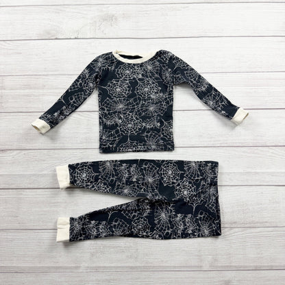 Burt's Bees Baby Halloween Pajamas Set Spiderweb Print Snug Fit 18-24 Months