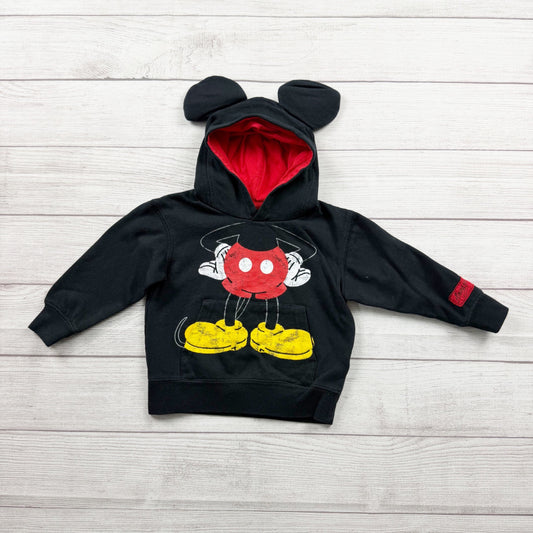 Disney Parks Mickey Mouse Hoodie Kids Pullover Sweatshirt Ears Hood Graphic 4