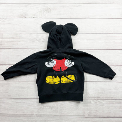 Disney Parks Mickey Mouse Hoodie Kids Pullover Sweatshirt Ears Hood Graphic 4
