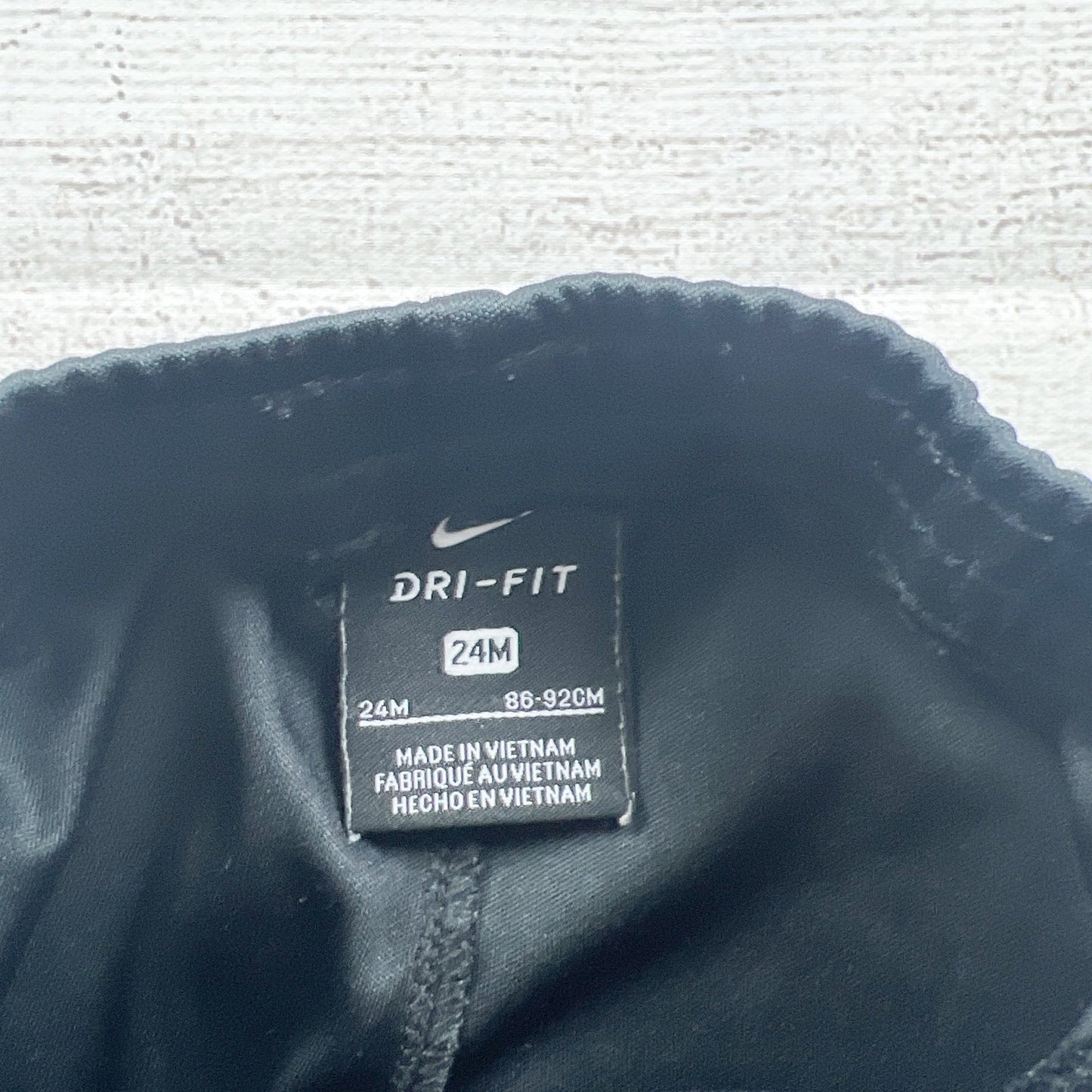 Nike Dri-Fit Toddler Boys Black Shorts Lightweight 18-24 Months