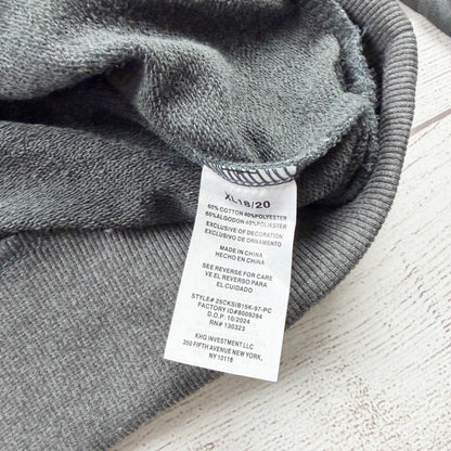 Calvin Klein Jeans Boys Sweatshirt Gray Crewneck Pullover XL 18-20