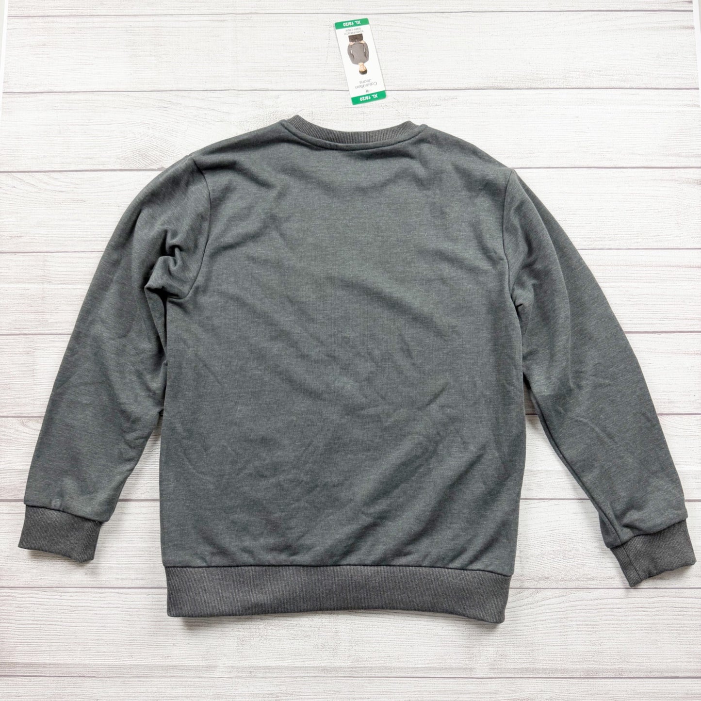 Calvin Klein Jeans Boys Sweatshirt Gray Crewneck Pullover XL 18-20