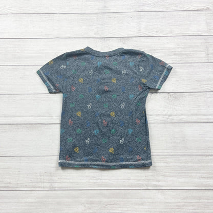 Free Planet Boys Henley Shirt Short Sleeve Tee Cactus Print Button Neck Top 6