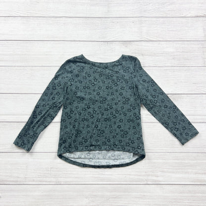 Old Navy Girls Floral Print Long Sleeve High Low Hem Top S 6-7
