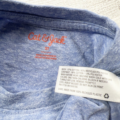 Cat & Jack Toddler Boys Graphic Tee “We All Belong” Short Sleeve Shirt 2T