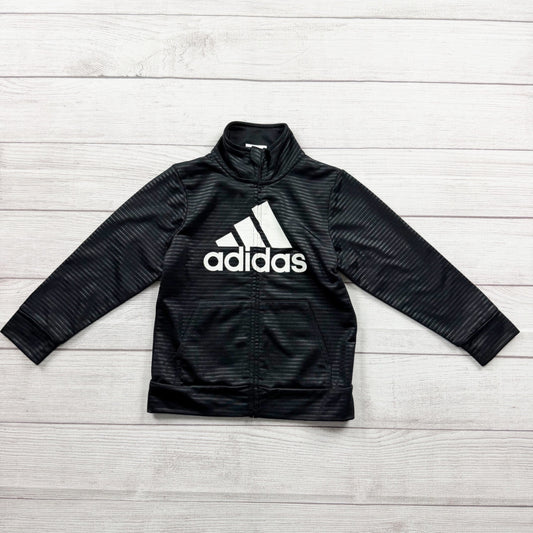 Adidas Toddler Track Jacket Full Zip Athletic Logo Zip Up Sweatshirt 4T