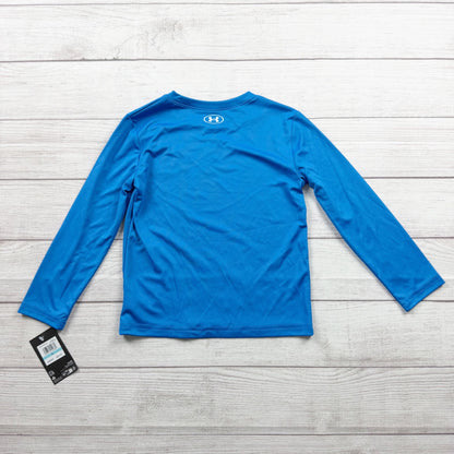Under Armour Boys Long Sleeve Shirt Space Astronaut Baseball Graphic Tee NWT 5