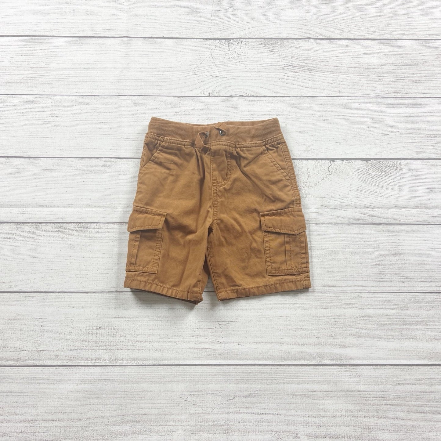 Hanna Andersson Toddler Boys Cargo Shorts Brown Tan Utility Shorts Pockets 2T