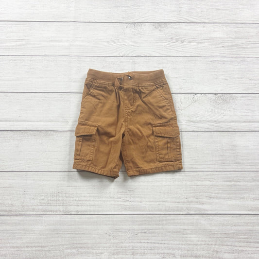 Hanna Andersson Toddler Boys Cargo Shorts Brown Tan Utility Shorts Pockets 2T