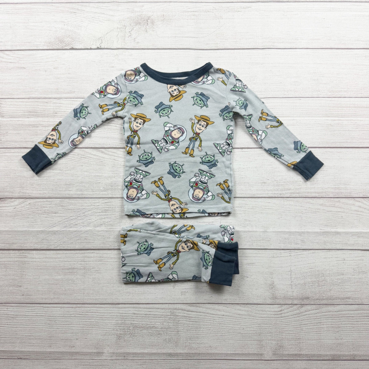 Disney Pixar Toy Story Toddler Pajama Set Long Sleeve Top Pants 4T