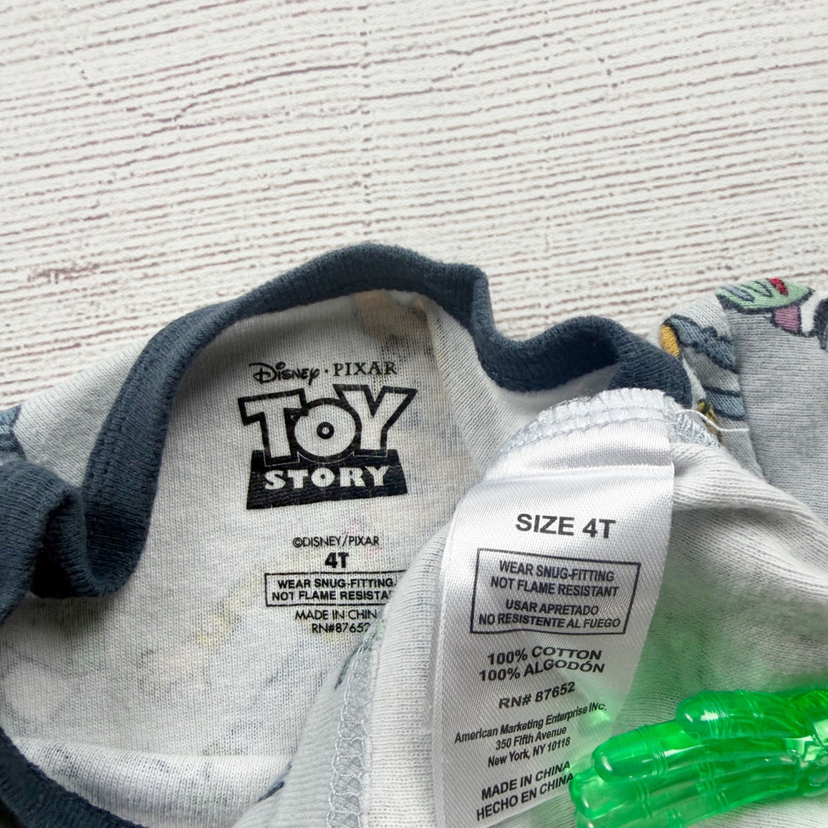 Disney Pixar Toy Story Toddler Pajama Set Long Sleeve Top Pants 4T