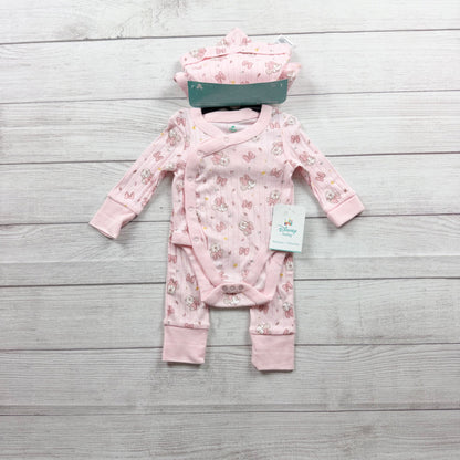 Disney Baby Wishes Dreams Minnie Mouse Pink 4 Piece Outfit Set NWT 3-6 Months