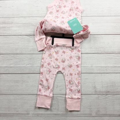 Disney Baby Wishes Dreams Minnie Mouse Pink 4 Piece Outfit Set NWT 3-6 Months