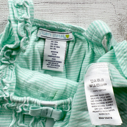 Jillian’s Closet Baby Girl Dress Striped Ruffle Tiered Sundress 12-18 Months