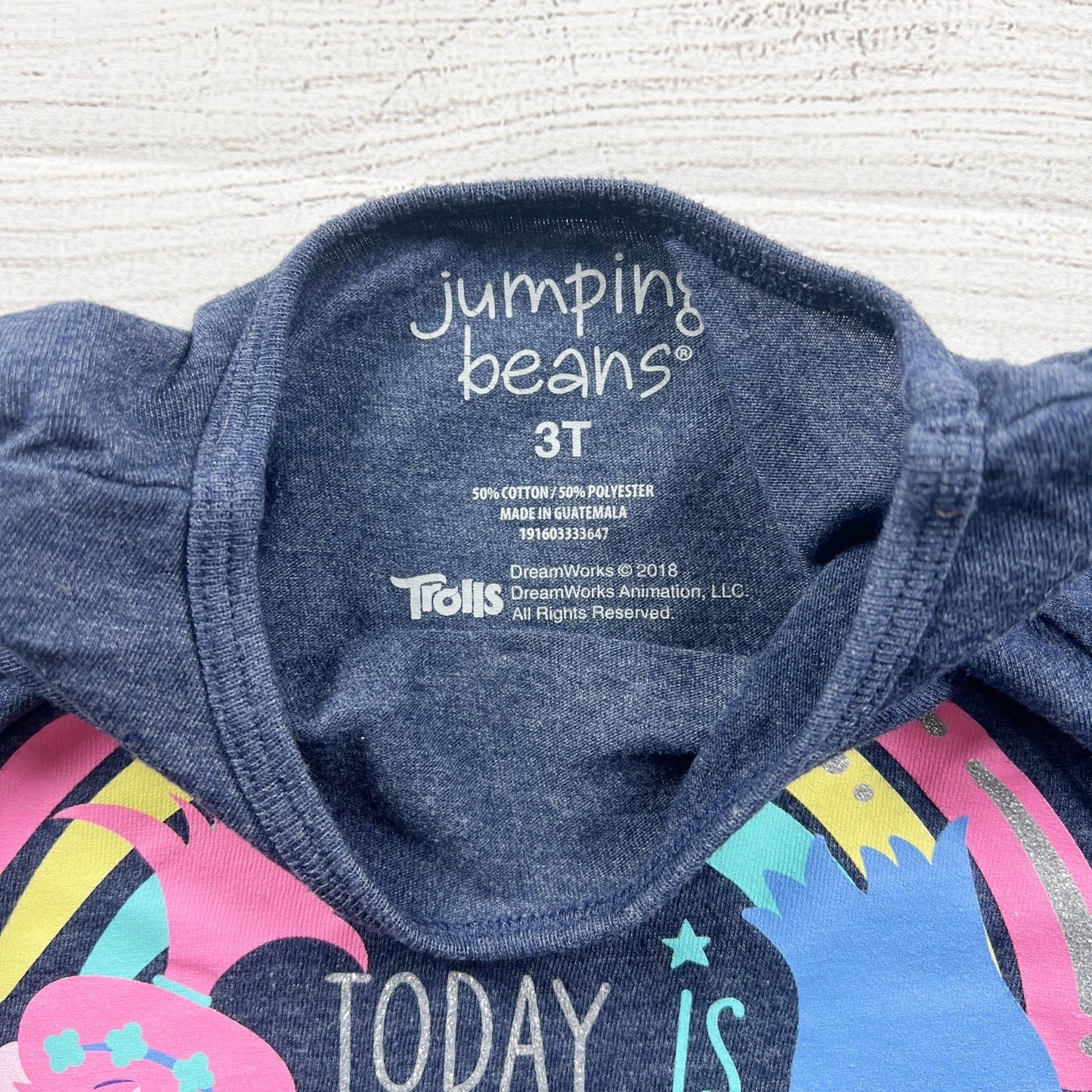 Jumping Beans Trolls Long Sleeve Shirt Graphic Tee “Rainbows and Sprinkles” 3T