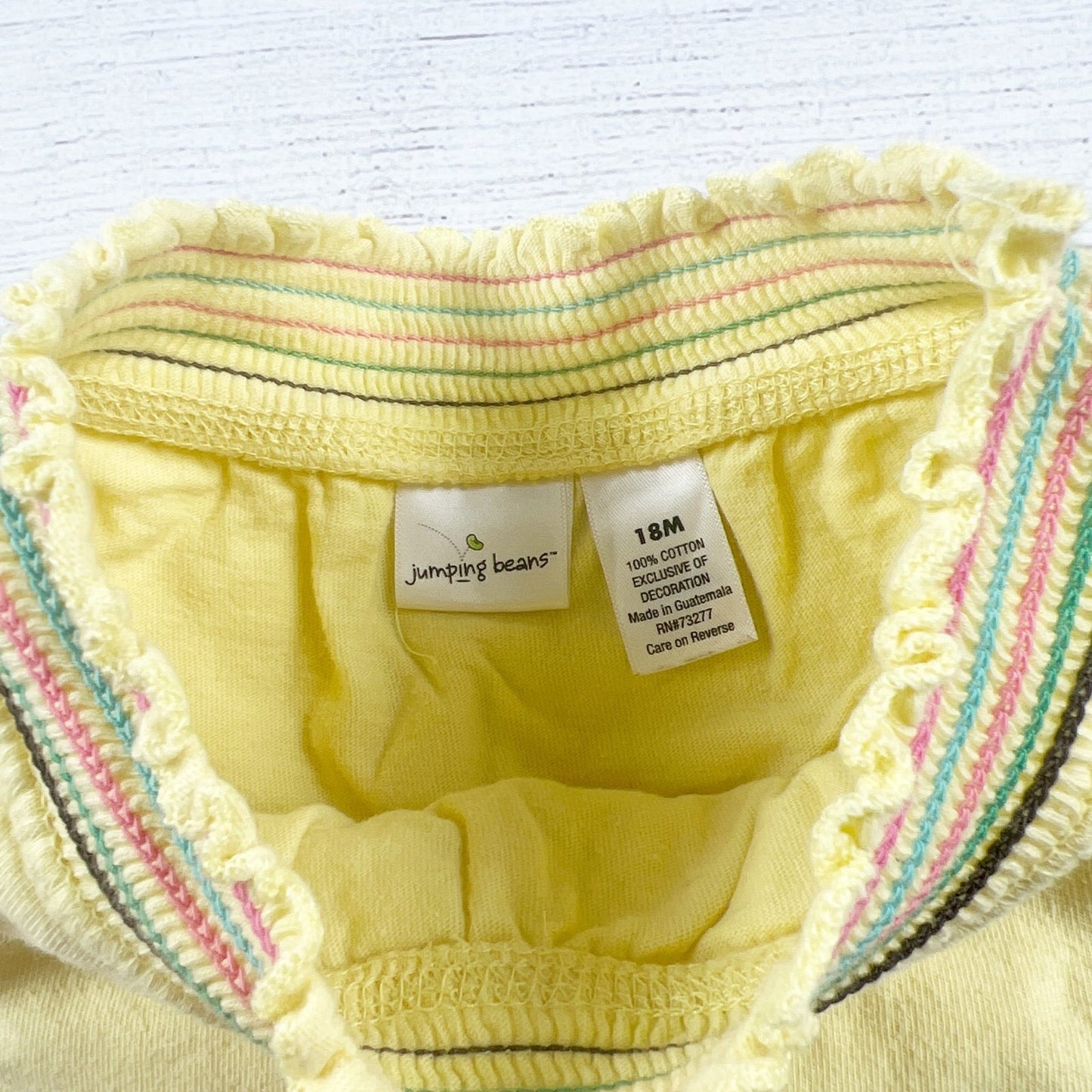 Jumping Beans Baby Girl Skort Yellow Skirt Shorts 12-18 Months