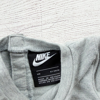 Nike Baby One Piece Romper Long Sleeve Logo Sport Graphic Jumpsuit 3-6 Months