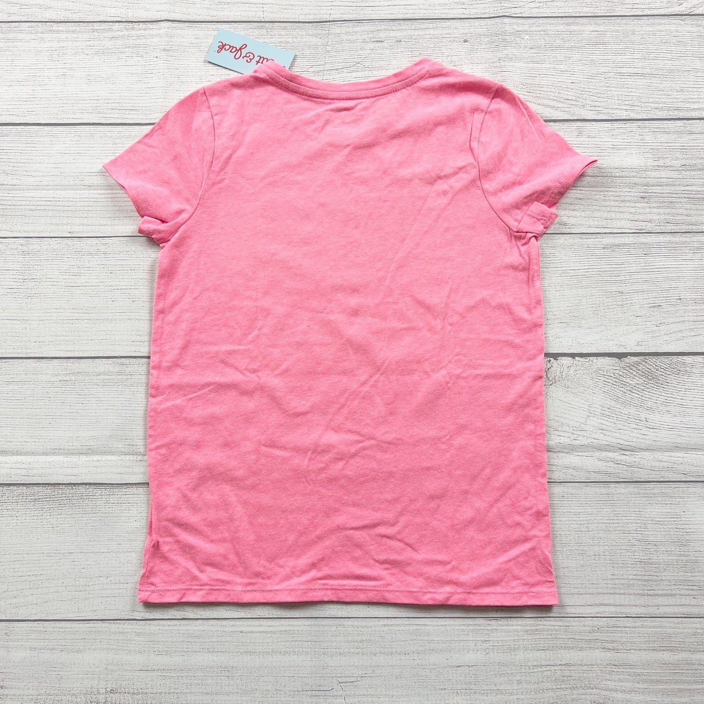 Cat & Jack Pink Fierce Champion Girls Graphic Short Sleeve T-Shirt NWT M 7-8