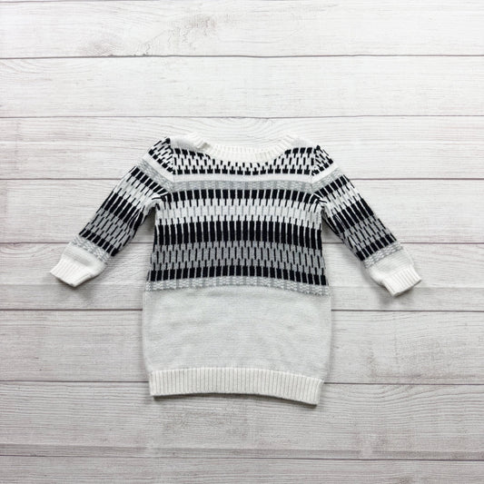 Old Navy Baby Striped Knit Sweater Dress Long Sleeve 18-24 Months