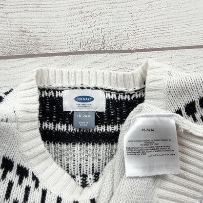 Old Navy Baby Striped Knit Sweater Dress Long Sleeve 18-24 Months