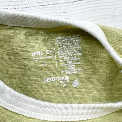 Little Co by Lauren Conrad Kids T-Shirt Green Lucky One Graphic Organic 4T