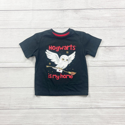 Harry Potter Toddler T-Shirt “Hogwarts Is My Home” Hedwig Graphic Tee 4T