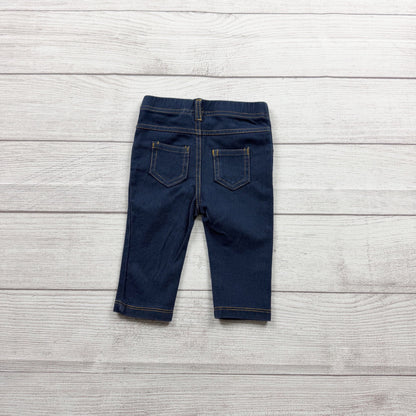 First Impressions Baby Dark Wash Pants Pull-On Jeans Blue 3-6 Months