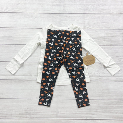 Rae Dunn Girls "Hocus Pocus" Halloween Outfit Ghost Pumpkin Leggings NWT 4