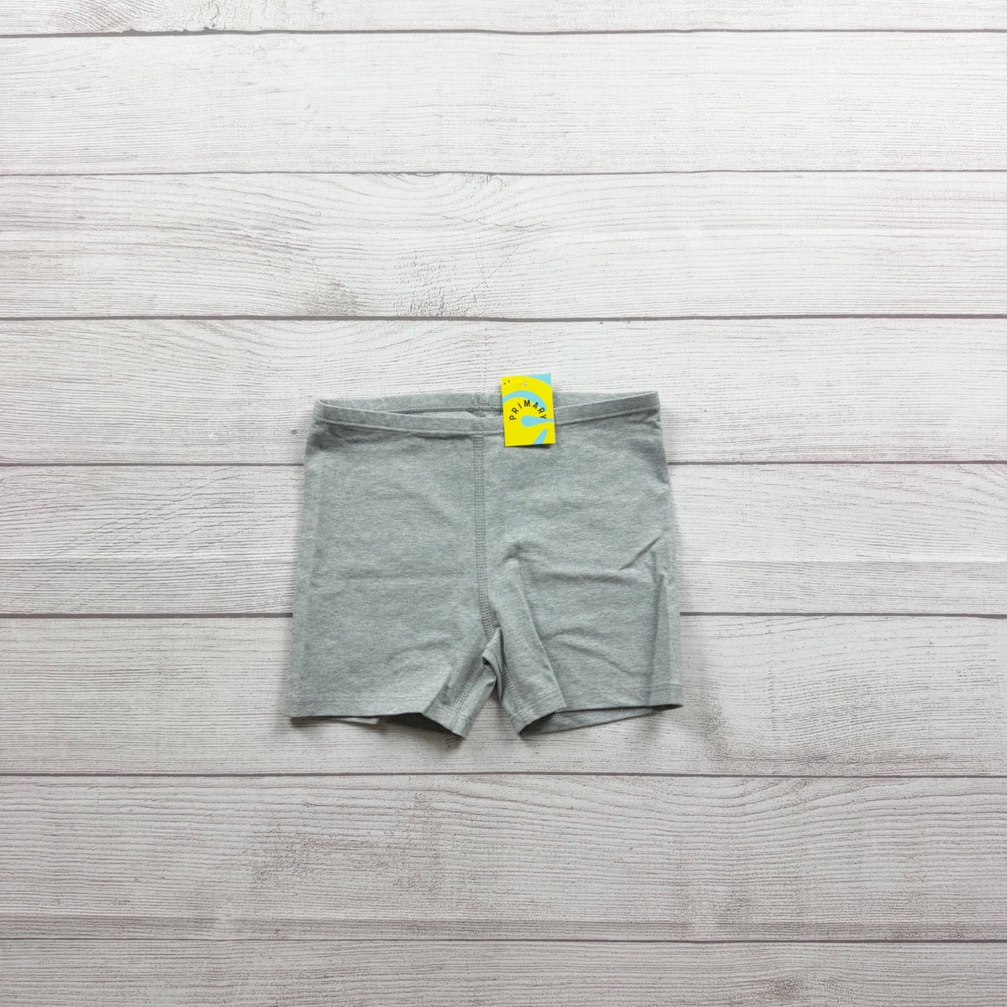 Primary Gray Kids Basic Cotton Blend Bike Shorts Breathable Lightweight NWT 6-7