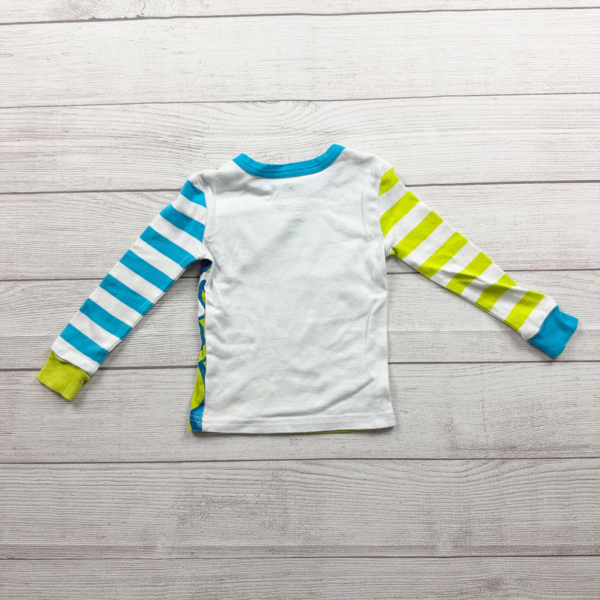 Disney Store Striped Monsters Inc Pajama Set Beware Of Children Graphic Cotton 4