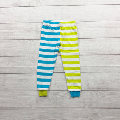 Disney Store Striped Monsters Inc Pajama Set Beware Of Children Graphic Cotton 4