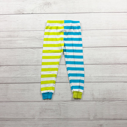 Disney Store Striped Monsters Inc Pajama Set Beware Of Children Graphic Cotton 4