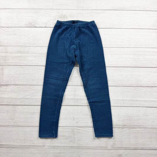FabKids Girls Leggings Ribbed Knit Pants Stretch Pull On Everyday Leggings M