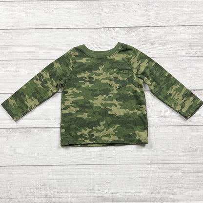 Garanimals Toddler Camouflage Long Sleeve Shirt Green 18-24 Months