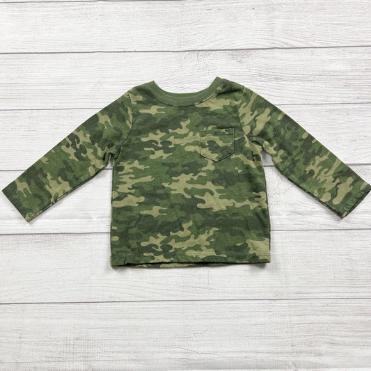 Garanimals Toddler Camouflage Long Sleeve Shirt Green 18-24 Months