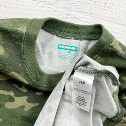 Garanimals Toddler Camouflage Long Sleeve Shirt Green 18-24 Months