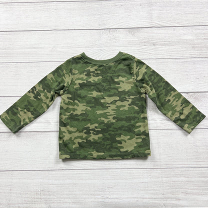 Garanimals Toddler Camouflage Long Sleeve Shirt Green 18-24 Months